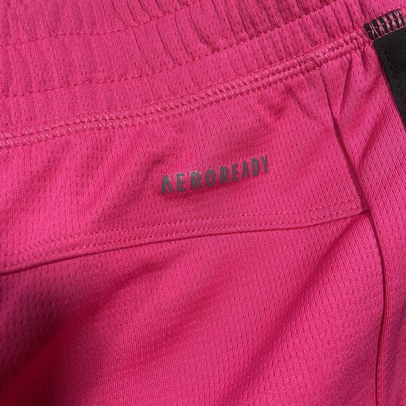 Adidas Logo Pacer 3 Stripe Knit Primegreen Athletic Training Shorts Large - Picture 5 of 8